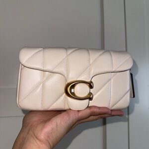 Coach Tabby Quilted Wristlet with Gold Accent